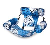 Fauteuil Piscine Gonflable, Bouee Piscine Adulte 76 × 40,5 × 60,9cm Transat Gonflable, Matériau PVC Résistant, Pliable 4 en 1 Matelas Piscine Gonflable pour La Natation,Le Bronzage,Fêtes D'été (A)