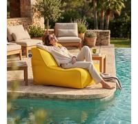 Fauteuil piscine XL flottant 100 x 90 x 70 cm intérieur / extérieur sans polystyrène Jaune (DC10090-8)