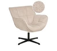 Fauteuil pivotant AUMA Tissu Beige