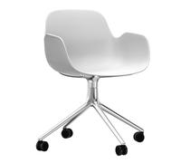 Fauteuil pivotant avec roues Form 4W structure alu frame aluminium