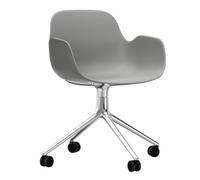 Fauteuil pivotant avec roues Form 4W structure alu frame aluminium