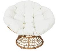 Fauteuil Pivotant Blanc avec Assise Capitonnée - MERIDA - ALTOBUY Blanc G