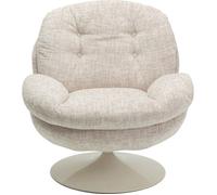 Fauteuil pivotant Cosy beige Kare Design