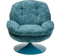 Fauteuil pivotant Cosy bleu Kare Design