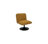 Fauteuil Pivotant Côtelé "Jules" 79cm Jaune