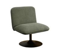 Fauteuil Pivotant Côtelé ""Jules"" 79cm Vert