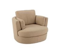 Fauteuil Pivotant "Swiv" 109cm Beige