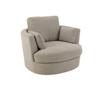 Fauteuil Pivotant Design Alfredo 109cm Gris