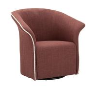 Fauteuil Pivotant Design "Siena" 83cm Bordeaux