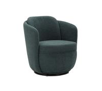 Fauteuil en tissu Torino 70 x 72 x 75 cm Bleu vert Bleu G