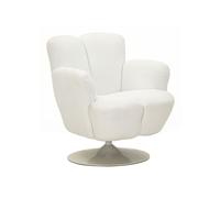Fauteuil Pivotant Design "Tulipano" 92cm Blanc