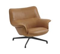 Fauteuil pivotant Doze Low cuir WxHxD 95,5x78x86cm