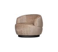 WOOLLY - Fauteuil pivotant en tissu beige Beige