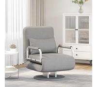 Fauteuil Pivotant et Canapé-lit Gris Foncé Meuble Salon Séjour Bureau vidaXL