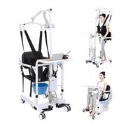 Fauteuil pivotant for personnes âgées, fauteuil de transfert multifonctionnel for patients, fauteuil roulant élévateur de transfert pliable for voiture à domicile avec dispositif de crochet réglable e