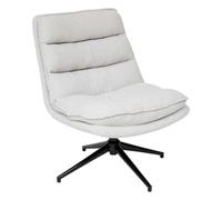 Atmosphera – Fauteuil pivotant Harper – Lin – Beige