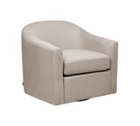 Fauteuil Pivotant Hydrofuge Rembourrage Épais Tisu Polyester Taupe Magnor