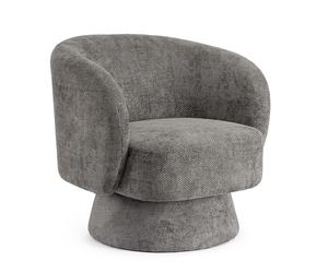 Fauteuil pivotant Julienne Gris foncé