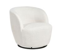 Fauteuil pivotant KUOLPA Tissu Blanc cassé