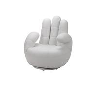 Fauteuil main pivotant CATCHY en simili - Blanc