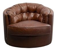 Fauteuil pivotant Music Hall marron Kare Design
