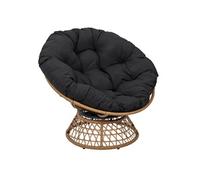 AltoBuy Merida - Fauteuil Pivotant Noir avec Assise Capitonnée