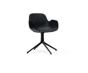 Fauteuil pivotant noir Form