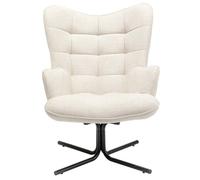 Fauteuil pivotant Oscar crème Kare Design