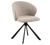 Fauteuil pivotant rembourré beige Pippa Monza