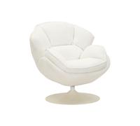 Fauteuil pivotant rétro rembourré pour salon Hamburg Poise