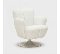 Fauteuil pivotant rétro rembourré de salon Monaco Poise
