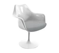 Fauteuil pivotant Saarinen Tulip cover powder white Hallingdal 103