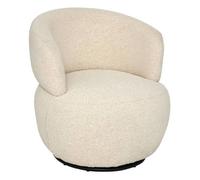 Fauteuil pivotant Sileo argile - Atmosphera Créateur d'intérieur