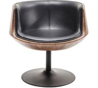 Fauteuil pivotant Soft noyer Kare Design