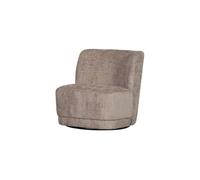Fauteuil pivotant velours sable Atty