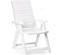 Fauteuil pliable. Couleur : white 60x61x109cm Modèle : multiposcionnes progarden
