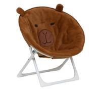 Atmosphera - Fauteuil Enfant faltem Pliable h.50cm Marron