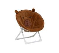 - Fauteuil Pliant Enfant Capy design Capybara Marron Acier Polyester 50 cm