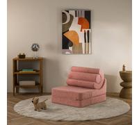 Fauteuil pliant enfant - pouf ?onvertible de jeu flipster en teddy guava TU