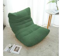 Fauteuil poire doux sans accoudoirs avec dossier haut, chaise de sol confortable pour salon, chambre à coucher et salle de jeux - Siège d'appoint confortable au coin du feu