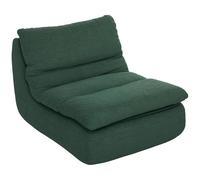 Fauteuil Poire Grand Confort Déhoussable - Fauteuil Paresseux - Fauteuil En Mousse Expansible Tissu Vert Vert