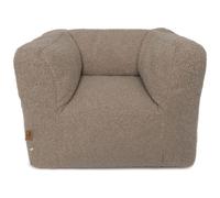 Jollein Fauteuil Enfant - Pouf pour Enfant - Tissu Teddy Doux - Warm Sand - Fauteuil Moelleux pour Tout-Petits - 40x46x37 cm