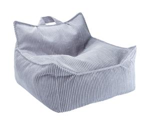 Fauteuil pouf Blueberry velours côtelé