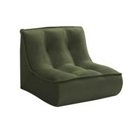 Fauteuil pour canapé modulable en velours côtelé 90 x 80 x 70 cm vert Lizy Oviala