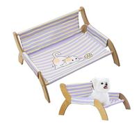 Fauteuil pour Chat,Coin Douillet pour Chaton | Fauteuil Décoratif À Rayures pour Chat Salon Chambre Balcon Détente Sommeil Intérieur Extérieur Appartement