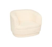 Fauteuil pour enfant en tissu et MDF coloris blanc- Longueur 41,5 x Profondeur 36 x Hauteur 45 cm