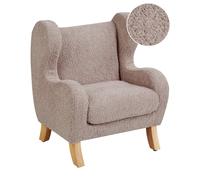 Fauteuil pour Enfant Moderne en Bou vec Accoudoirs Siège Chaise Taupe Farum