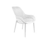 - Fauteuil pour table de jardin design Malibu - Blanc - Malibu