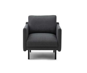 Fauteuil Rar black powder coated steel base
