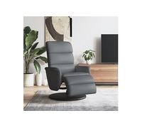 Vidaxl Fauteuil Inclinable Avec Repose-Pieds Gris Similicuir Gris